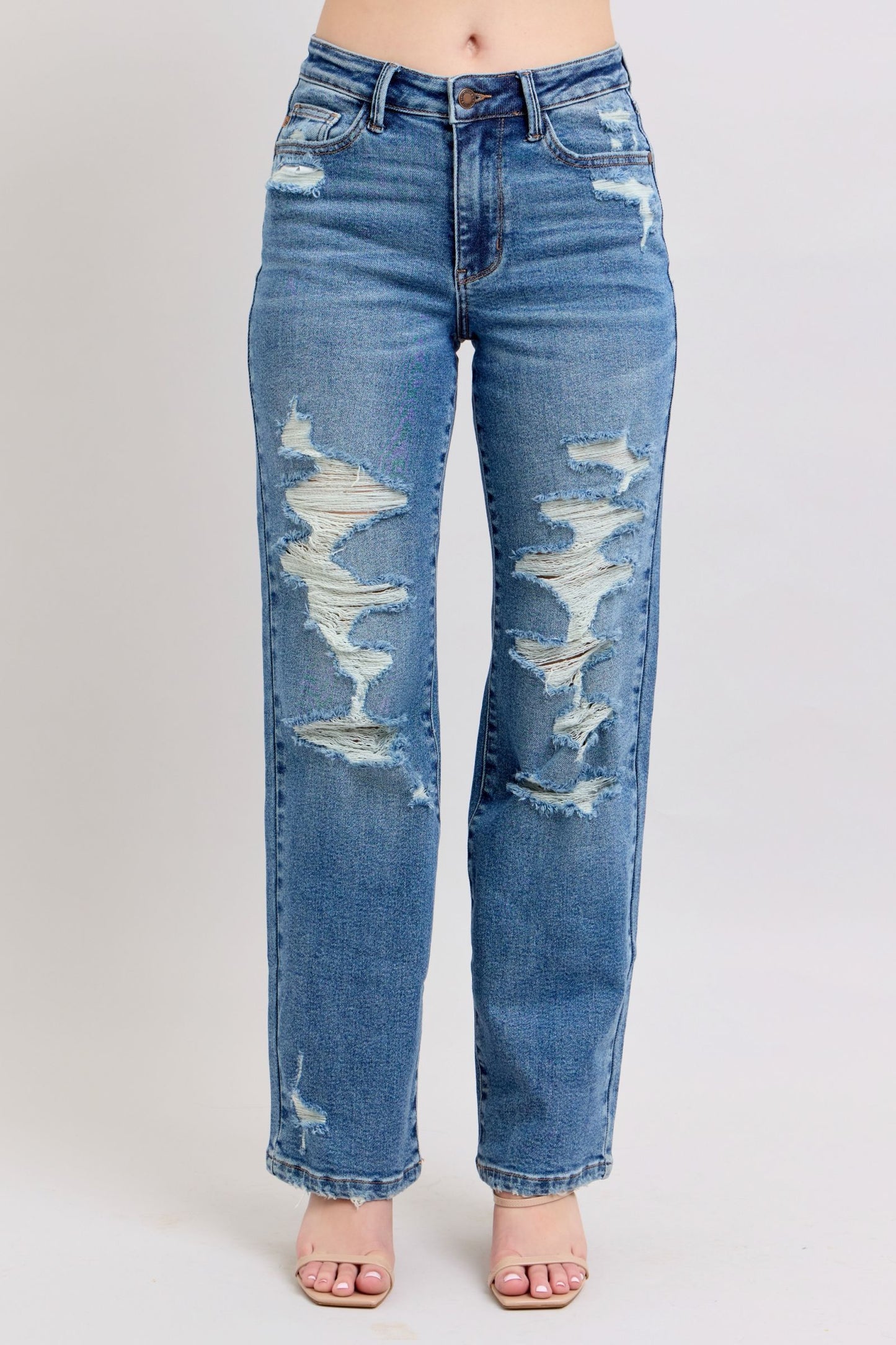 HW Heavy Destroy Straight Jean